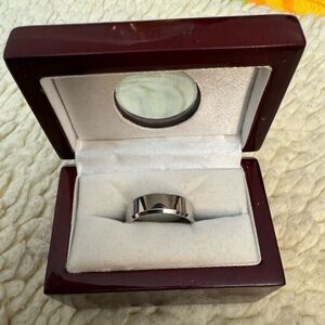 NWOT Temu Size 12, Stainless Steel Men’s Ring